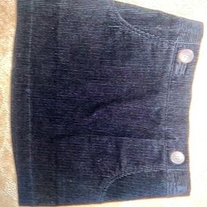 NWT copper key black corduroy skirt